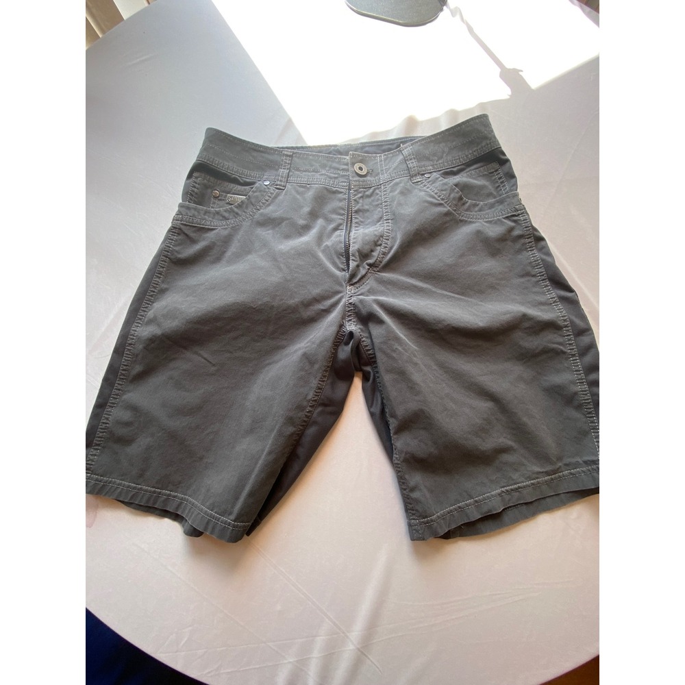 Kuhl Mens 33 Gray Hiking Shorts Born In The Mountains Outdoor Cargo Utility